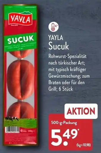 Aldi Nord Yayla Sucuk 500 g Packung Angebot