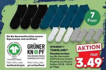 Kaufland Oyanda Townland Sneakersocken Angebot