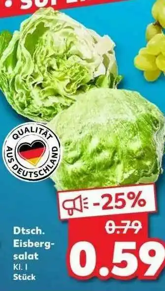 Kaufland Dtsch. Eisberg-salat Angebot