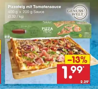 Netto Marken-Discount Pizzateig mit Tomatensauce 400g Angebot