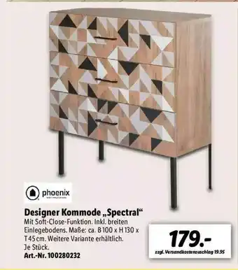 Lidl Phoenix Designer Kommode „spectral” Angebot