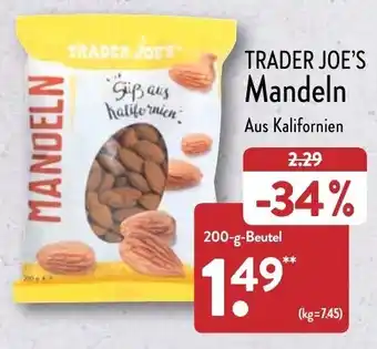 Aldi Nord Trader Joe's Mandeln 200 g Beutel Angebot