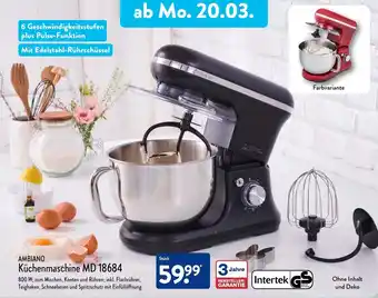 Aldi Nord Ambiano Küchenmaschine MD 18684 Angebot