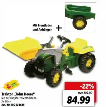 Lidl Traktor „john Deere” Angebot