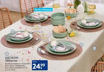 Aldi Nord Home Creation Tafelservice Angebot