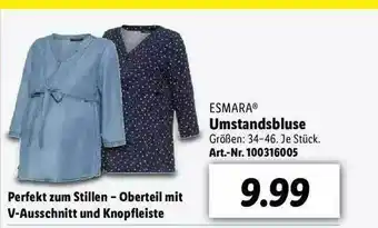 Lidl Esmara Umstandsbluse Angebot