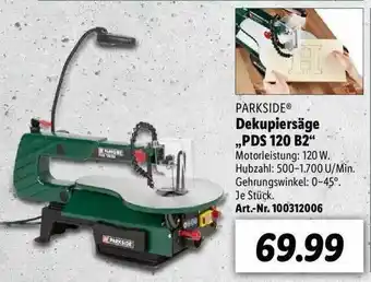 Lidl Parkside Dekupiersäge Pds120b2 Angebot