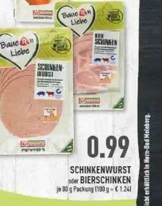 Marktkauf Schinkenwurst Oder Bierschinken Angebot