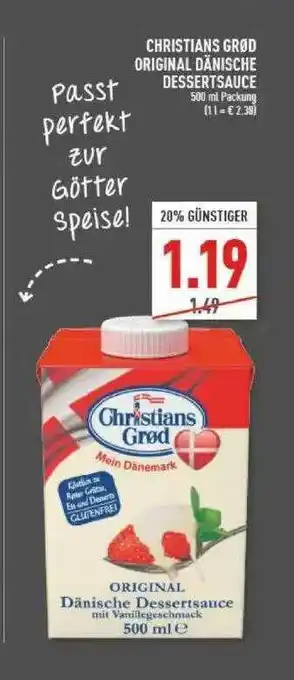 Marktkauf Christian Grod Original Dänische Dessertsauce Angebot