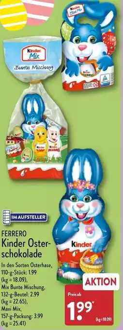 Aldi Nord Ferrero Kinder Osterschokolade Angebot