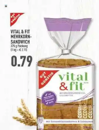 Marktkauf Gut & Günstig Vital & Fit Mehrkorn Sandwich Angebot