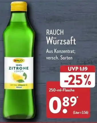 Aldi Nord Rauch Würzsaft 250 ml Flasche Angebot