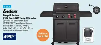 Aldi Nord Enders Gasgrill Boston EVO Pro 4 KR Turbo II Shadow Angebot