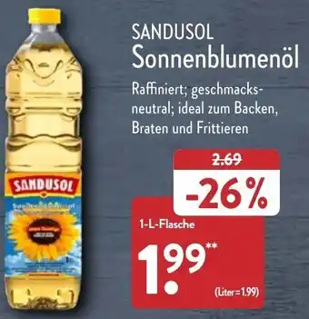 Aldi Nord Sandusol Sonnenblumenöl 1 L Flasche Angebot