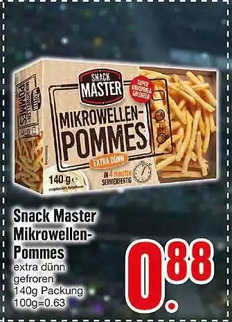 Edeka Snack Master Mikrowellen Pommes Angebot