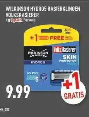 Marktkauf Wilkinson Hydro5 Rasierklingen Volksrasierer Angebot