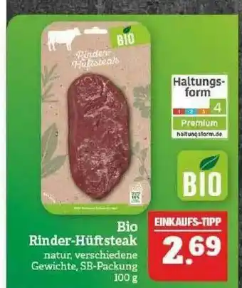 Marktkauf Bio Rinder-hüftsteak Angebot