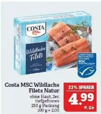 Marktkauf Costa Msc Wildlachs Filets Natur Angebot