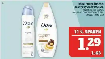 Marktkauf Dove Pflegedusche Deospray Oder Roll-on Angebot