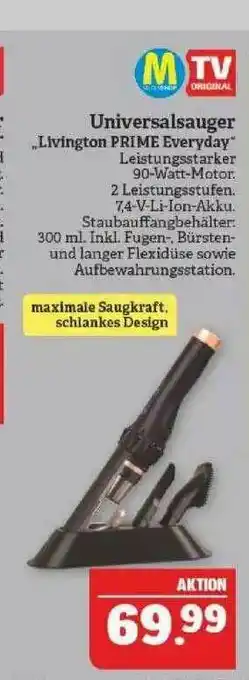 Marktkauf Universalsauger „livington Prime Every Day” Angebot