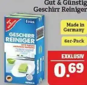 Marktkauf Gut & Günstig Geschirr Reiniger Angebot