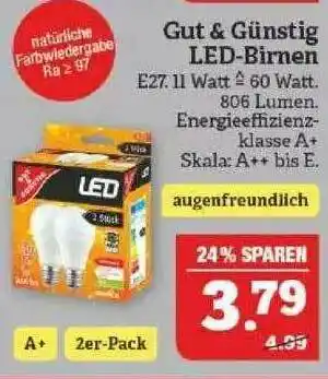 Marktkauf Gut & Günstig Led-birnen Angebot