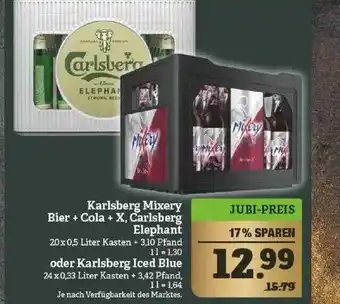 Marktkauf Karlsberg Mixery Bier + Cola X, Calsberg Elephant Oder Karlsberg Iced Blue Angebot