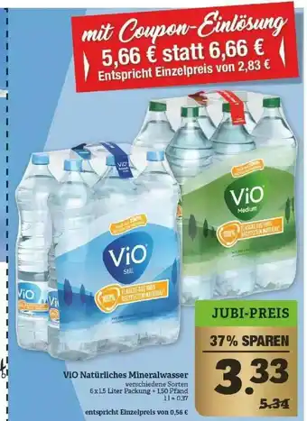 Marktkauf Vio Natürliches Mineralwasser Angebot