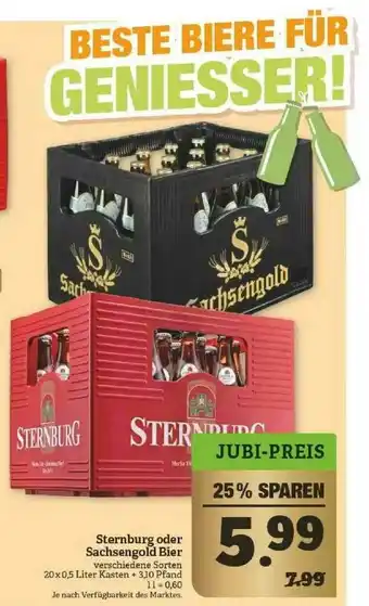 Marktkauf Sternburg Oder Sachsengold Bier Angebot