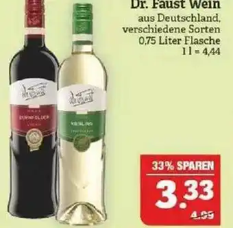 Marktkauf Dr. Faust Wein Angebot