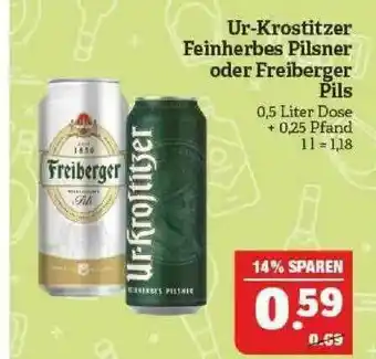 Marktkauf Ur-krostizer Feinherbes Pilsener Oder Freiberger Pils Angebot