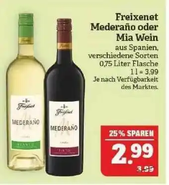 Marktkauf Freixenet Mederaño Oder Mia Wein Angebot