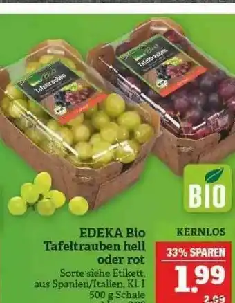 Marktkauf Edeka Bio Tafeltrauben Hell Oder Rot Angebot