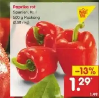 Netto Marken-Discount Paprika Rot Spanien Angebot