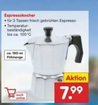 Netto Marken-Discount Espressokocher Angebot