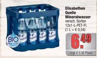 alldrink Elisabethen Quelle Mineralwasser 12*1L Angebot