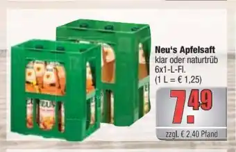 alldrink Neu's Apfelsaft 6*1L Angebot