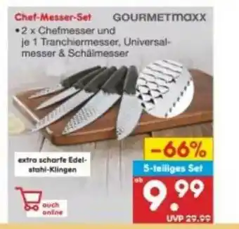 Netto Marken-Discount Chef-messer-set Gourmetmaxx Angebot