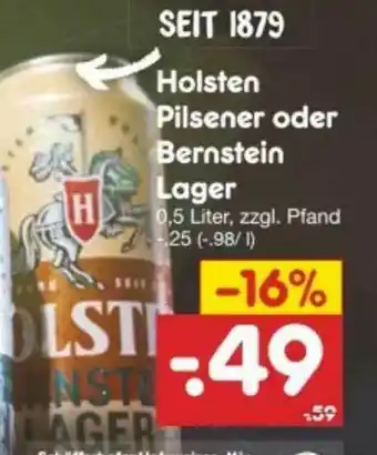 Netto Marken-Discount Holsten Pilsener Oder Bernstein Lager Angebot