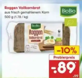 Netto Marken-Discount Roggen Vollkornbrot Biobio Angebot