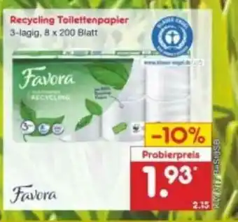 Netto Marken-Discount Recycling Toilettenpapier Angebot