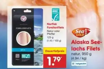 Netto Marken-Discount Sea Gold Alaska Seelachs Filets Angebot