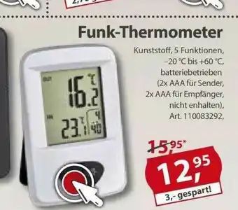 Sonderpreis Baumarkt Funk-thermometer Angebot