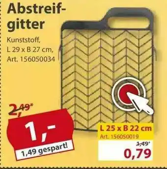 Sonderpreis Baumarkt Abstreifgitter Angebot