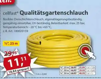 Sonderpreis Baumarkt Cellfast Qualitätsgartenschlauch Angebot