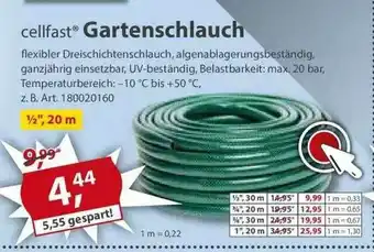 Sonderpreis Baumarkt Cellfast Gartenschlauch Angebot