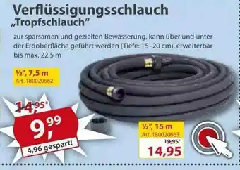 Sonderpreis Baumarkt Verflüssingungsschlauch „tropfschlauch” Angebot