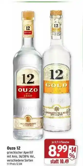 Wasgau Ouzo 12 Angebot