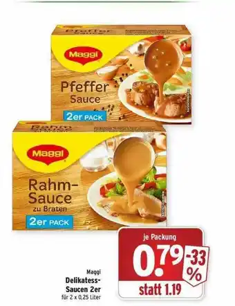 Wasgau Maggi Delikatess-saucen 2er Angebot