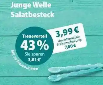 Wasgau Junge Welle Salatbesteck Angebot